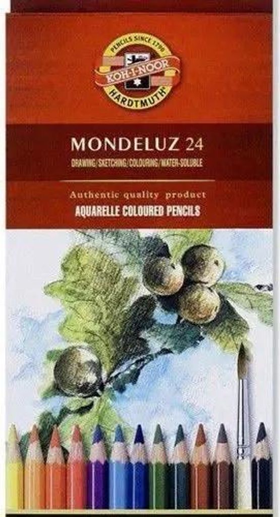 KOH-I-NOOR 3718 Aquarellstiftetui Mondeluz - 24er Produktbild 