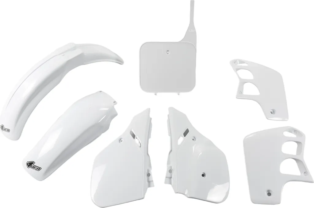 Kit carénage UFO PLAST Honda CR 500 1989-1990, 7 pièces, Blanc OEM