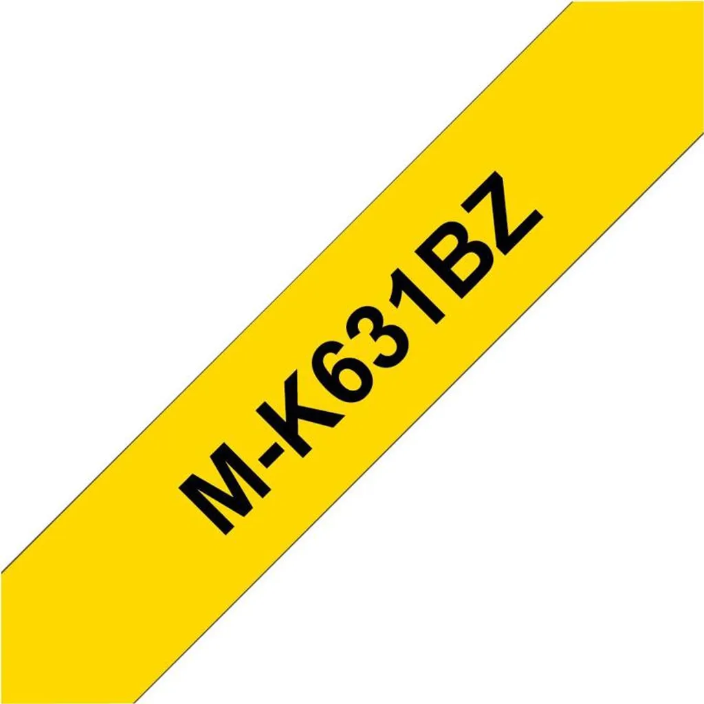 Cassetta Brother M-K631 12mm Giallo | Nastro Scrittura P-Touch M-Series
