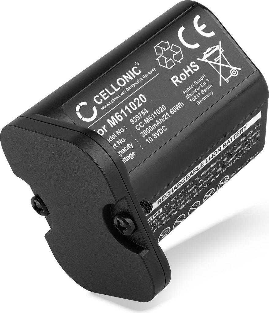 CELLONIC 1x Akku für Staubsauger Kompatibel mit iRobot Braava Jet M6, M6 Ultimate Robot Mop, M612680, M611020 - (2000mAh, 10.8V)