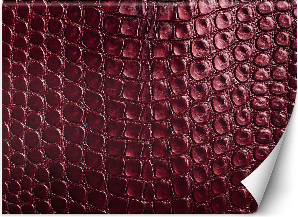 Vlies fototapete Rote Schlangenhaut 350x245 cm Feeby Rot inkl. Kleber einfache Montage