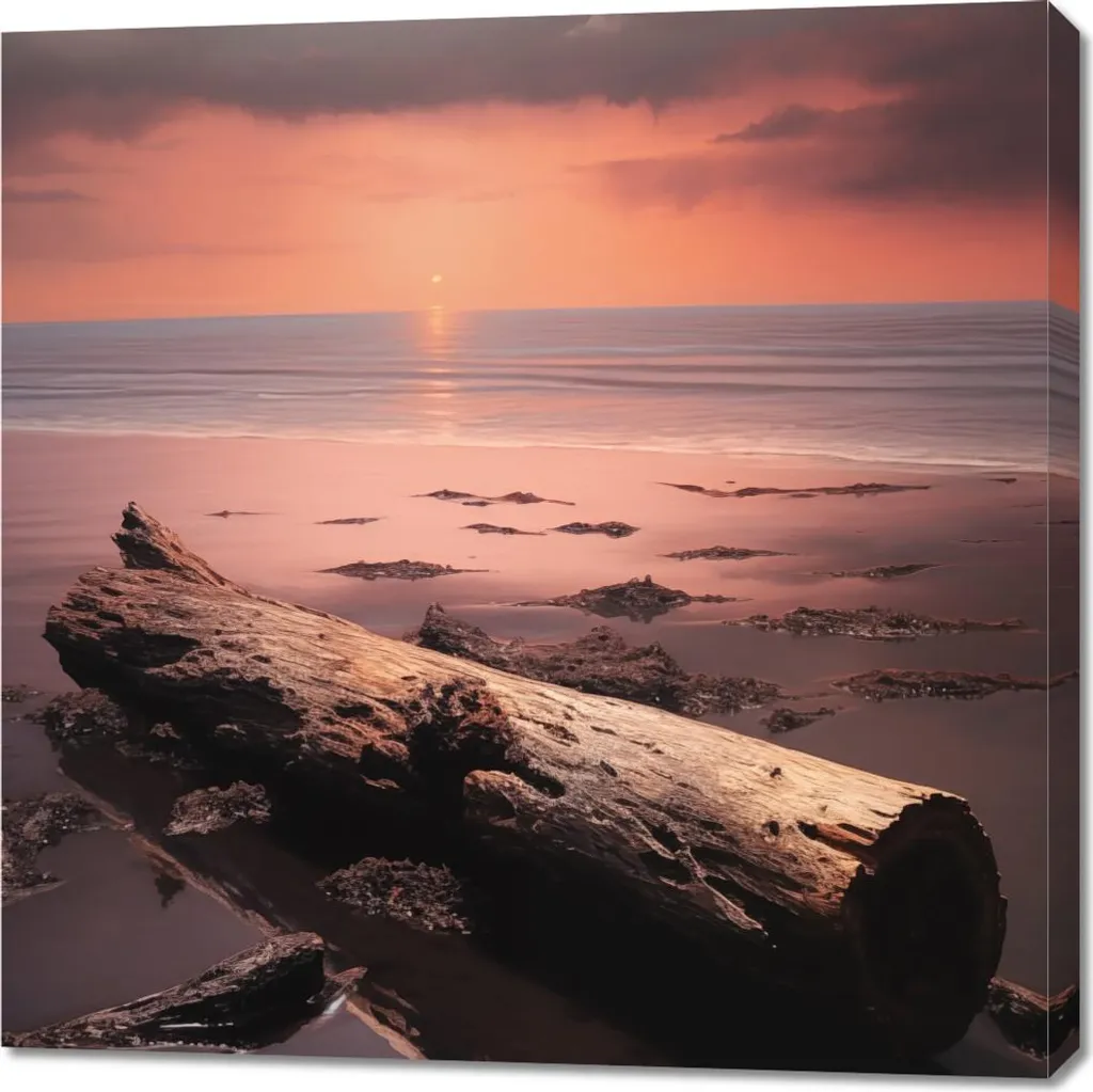 Toile Décorative Calme avant la tempête 90x90 cm - Art Mural Contemporain