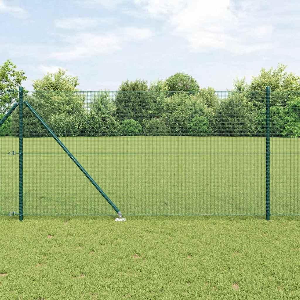 "Spring Sale"Zaunpfosten - elegantes Design - Sichtschutz/Windschutz fur Garten - Grün 10x1,2 m (12x12 mm Draht) Stahl und PVC Promotion676507 - M...