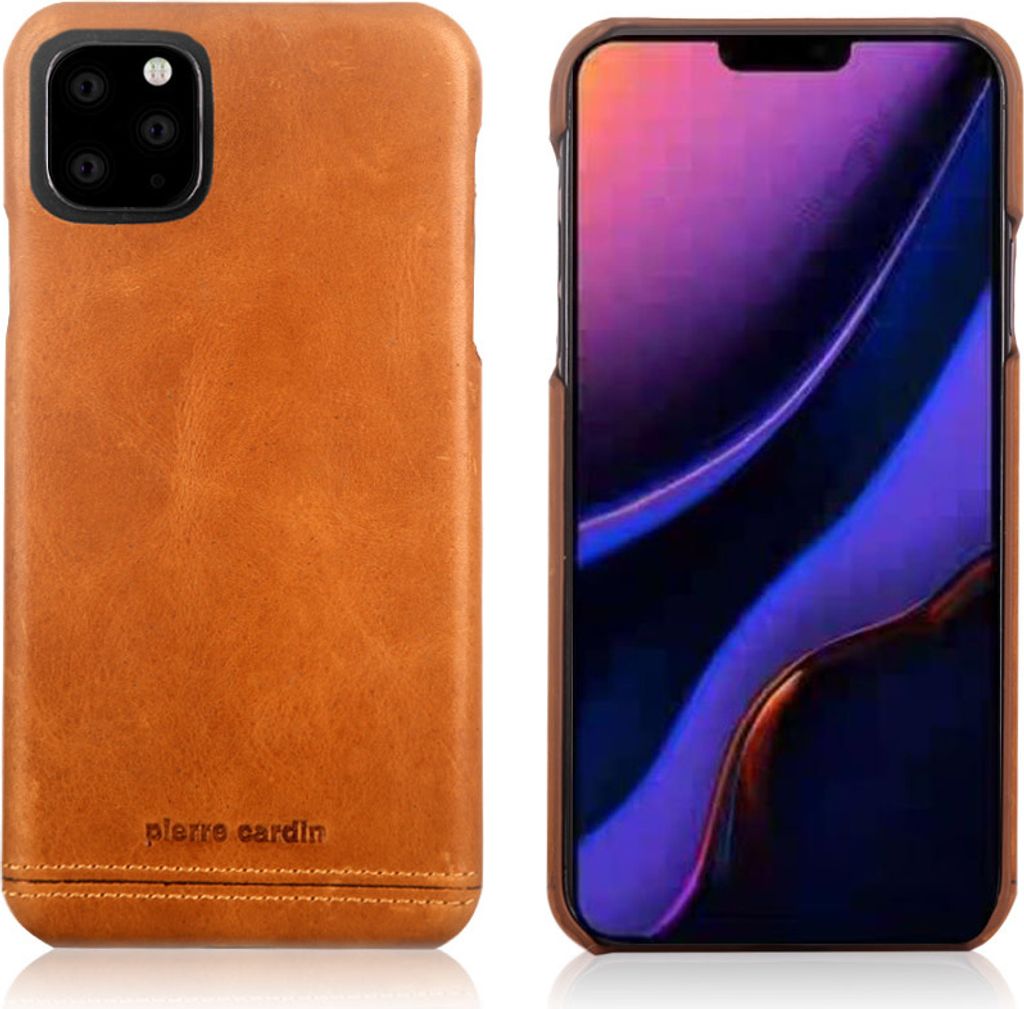 Pierre Cardin Apple iPhone 11 Pro Brown Back cover case - Genuine Leather