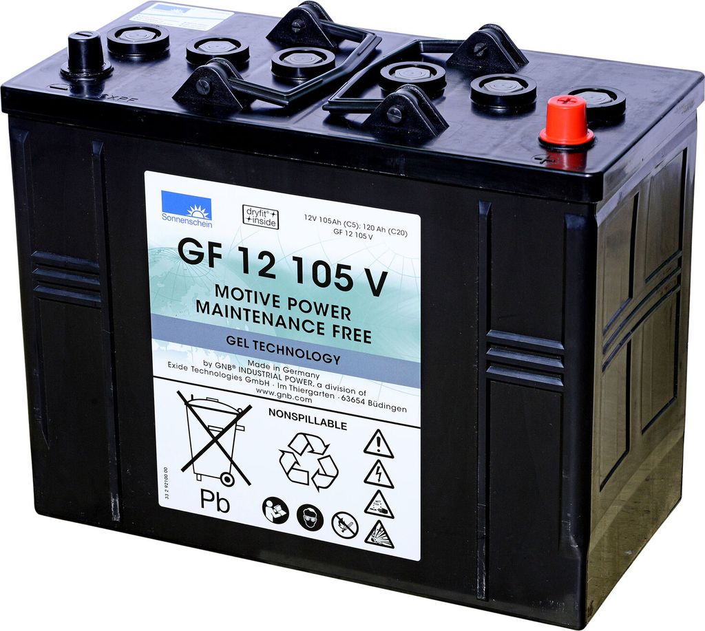 Antriebsbatterie 12V 105Ah Blei Gel für Kärcher Reinigungsmaschinen