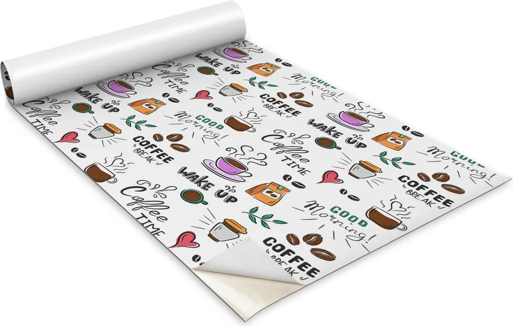 Pellicola Adesiva Mobili Zeit Für Kaffee 100x50 cm - Effetto Vintage