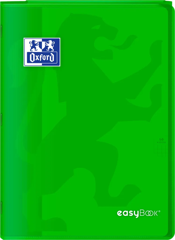 Cahier Oxford Easybook A4 60 pages petits carreaux Seyès avec protège-cahier