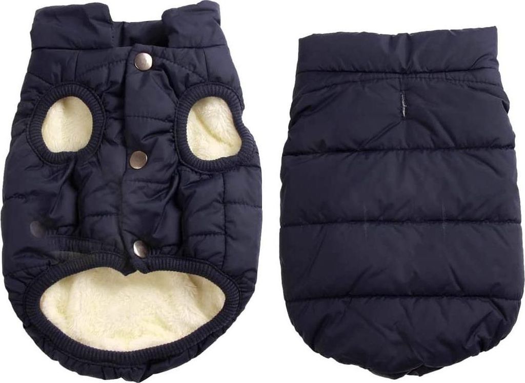 Mit Fleece gefütterte Hundejacke mit 2 Schichten von , sehr warm für den Winter und kaltes Wetter, extraweiche, winddichte Hundeweste(XXX-Large, ...