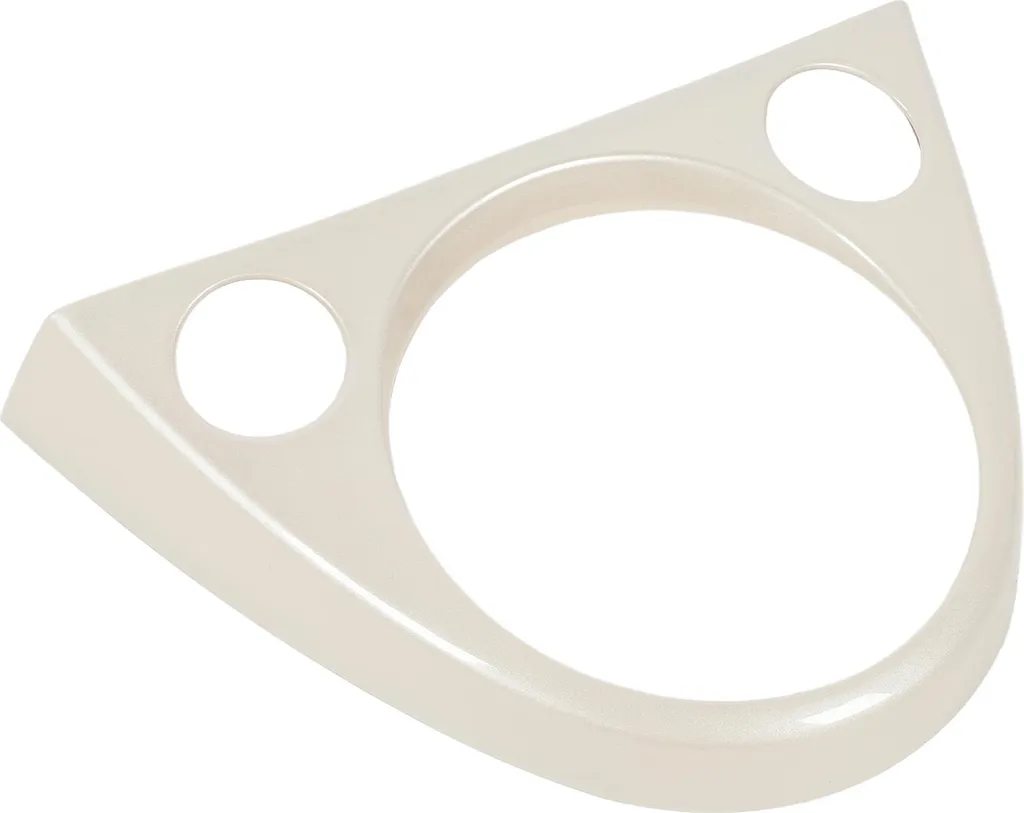 Cache Décoratif Blanc pour Console et Levier 500 Abarth - Style Course - 4