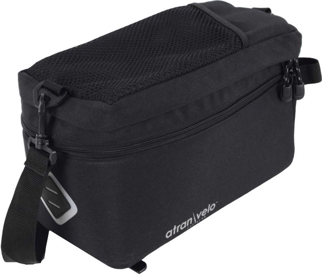 Atranvelo Gepäckträgertasche Zap Easy Avs Kofferraumtasche at.Velo Zap Easy Avs Schwarz