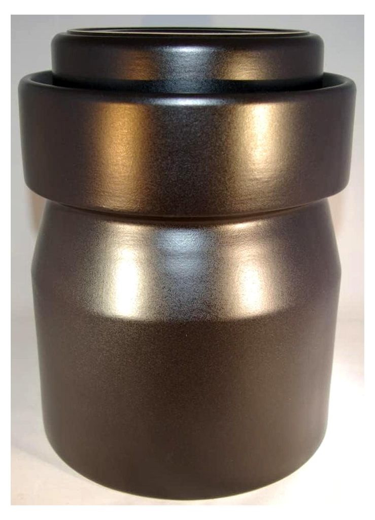 Fermentiertopf 8 Liter in mattem Schwarz aus Steinzeug