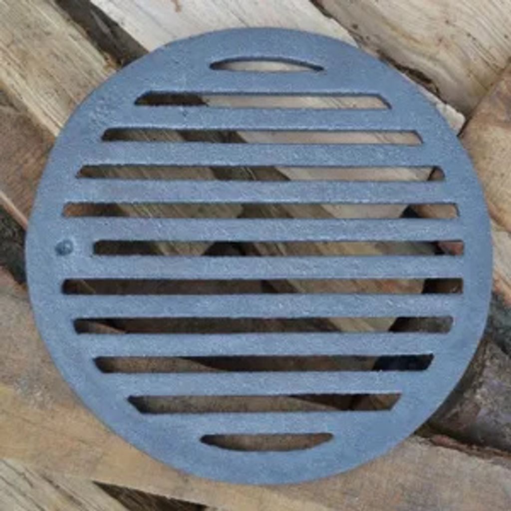 SEZAM - Ofenrost ∅23 cm Gusseisen Gussrost Kaminrost Runden Ascherost Kaminofen Tafelrost Rost Ofengitter Kamin