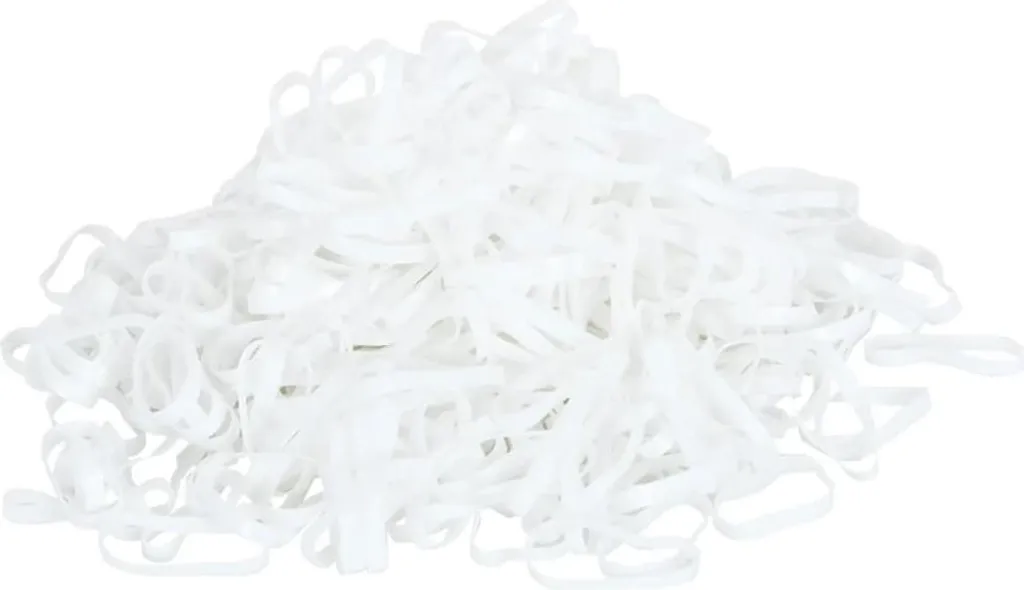 vidaXL Gommini per cavalli 2500 pz. Silicone bianco - 6