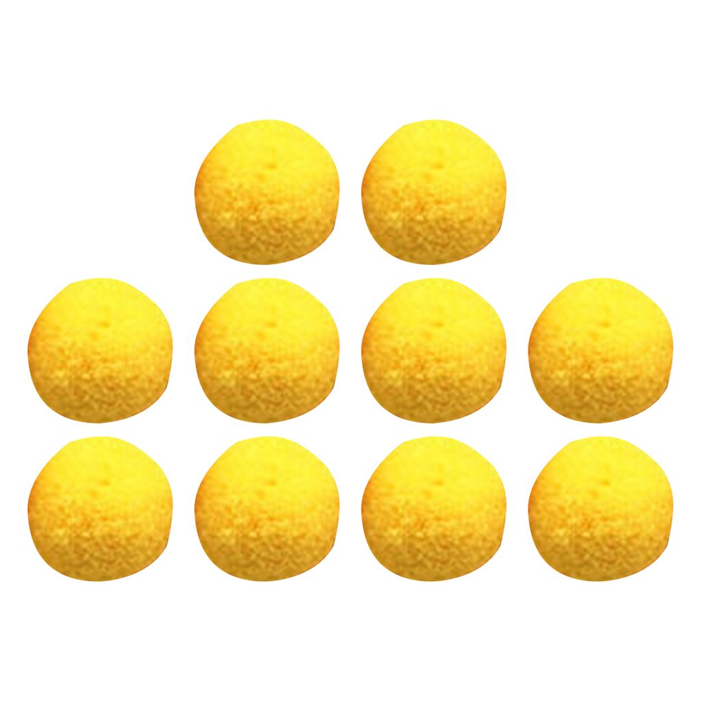 10pcs/festgelegte Wasserkugeln lebendige Farben Freisetzung Energie Mini Sommerballons Gaming Splash Soaker Bälle für Outdoor-Gelb