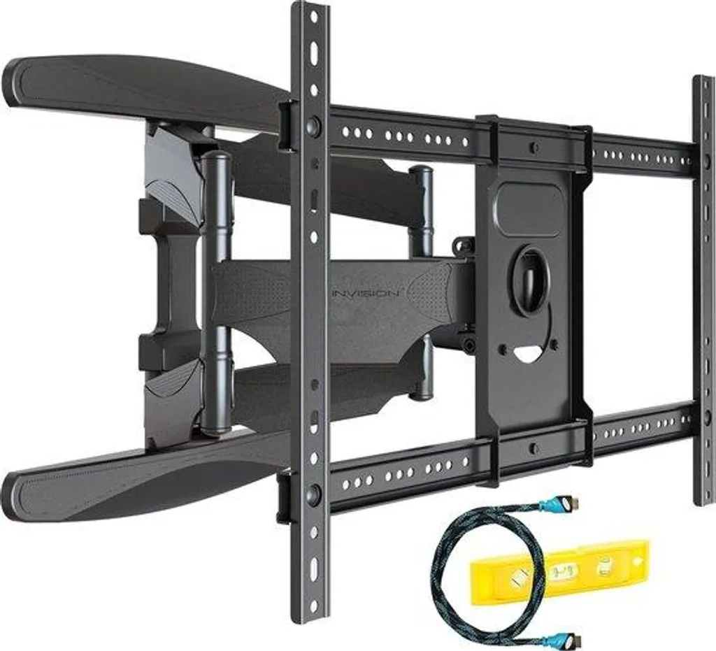 Support mural TV pour angle et grand salon inclinaison anti-reflet