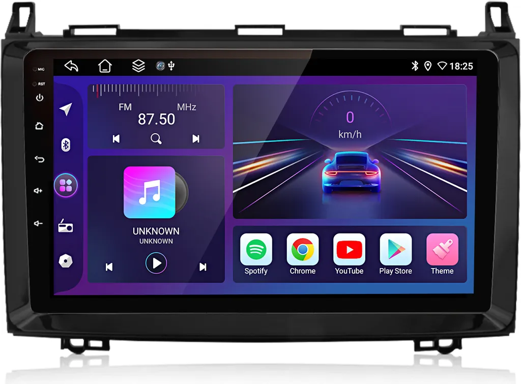 Andriod 15.0 Carplay per Mercedes Benz Classe A/B W169 W245 W639 2004-2012 Autoradio GPS Navigazione WIFI Bluetooth DAB+ FM RDS SWC USB 2GB+64GB