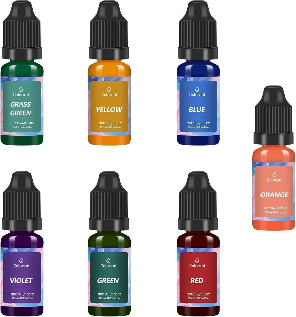 Kerzenwachs Farbe 7 Farben Flüssige Kerzenfarbe für Soja Produktbild 