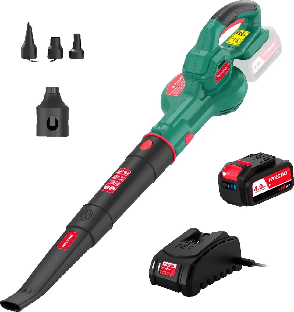 Souffleur de jardin à batterie 18V compact et léger avec moteur de 250W