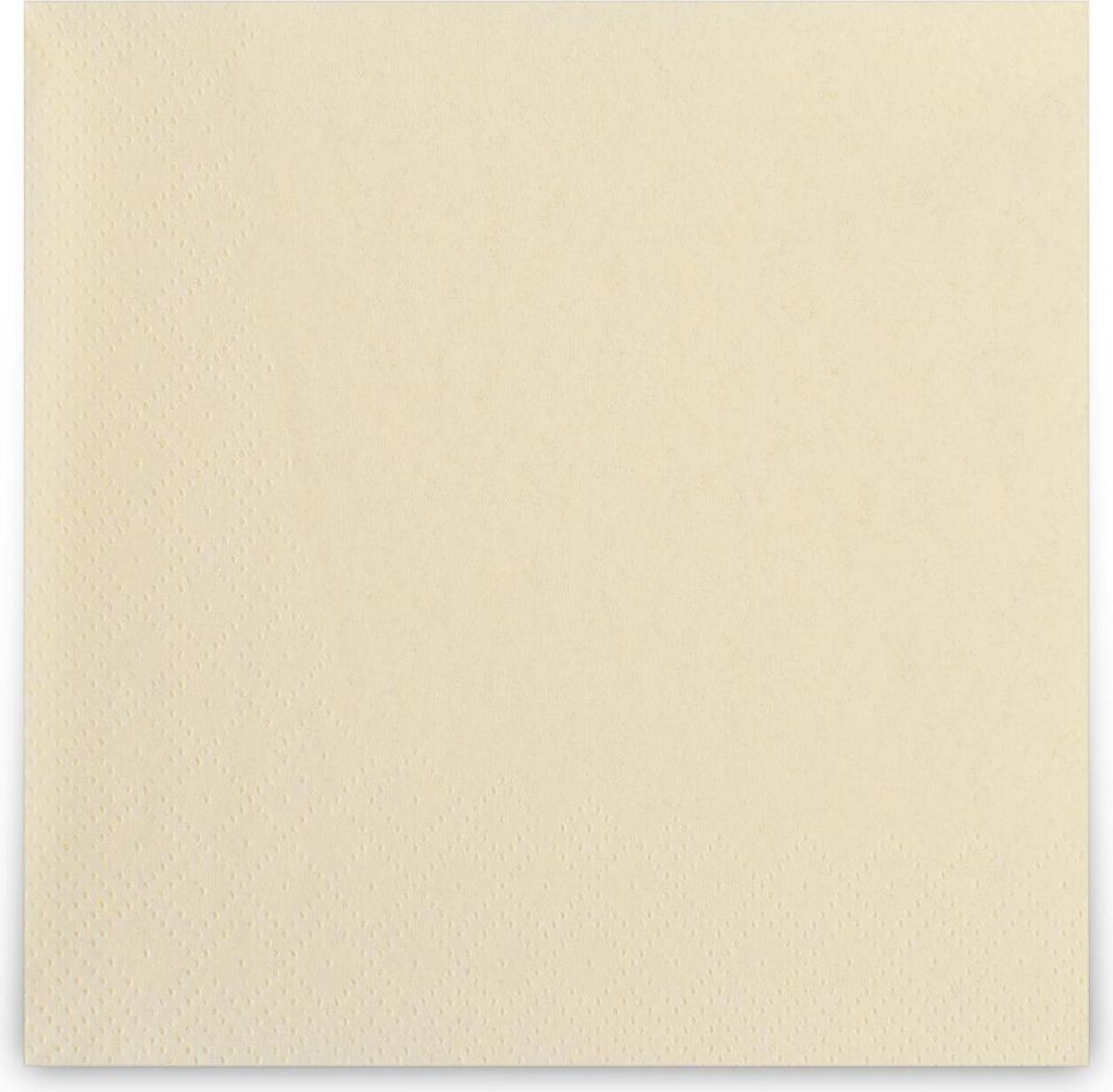 Cocktail-Servietten | 300 Stück | 2-lagig, 24 x 24 cm |creme | für jeden Anlass