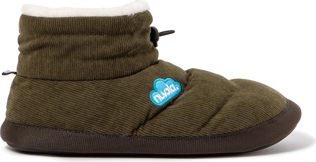 NUVOLA. Hausschuhe für Herren Damen rutschfester Sohle warm gepolstert bequem grün 36-37 - UNBODY