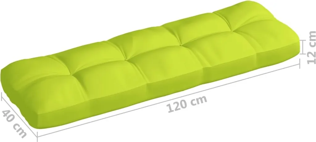 Arredo Pallet Elegante: Set 3 Cuscini vidaXL Verde Chiaro Tessuto - 17