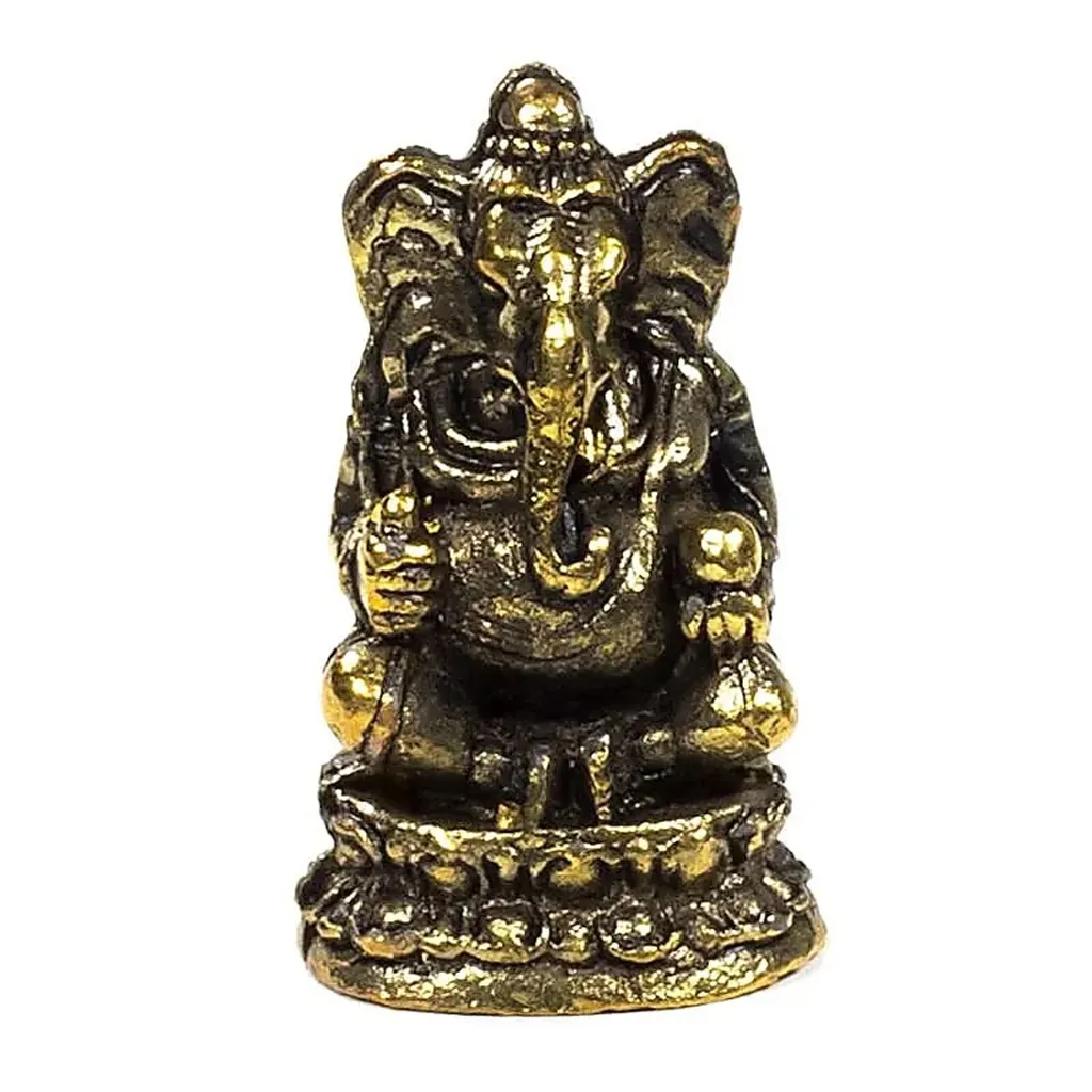 Figurine Ganesha Divinité Hindoue - Set de 5 statuettes zen de 3 cm