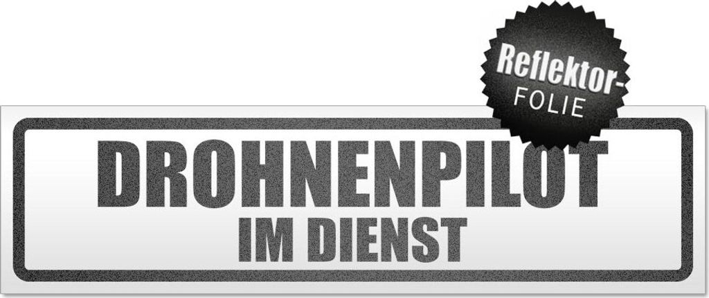 Drohnenpilot im Dienst Magnetschild Schild magnetisch