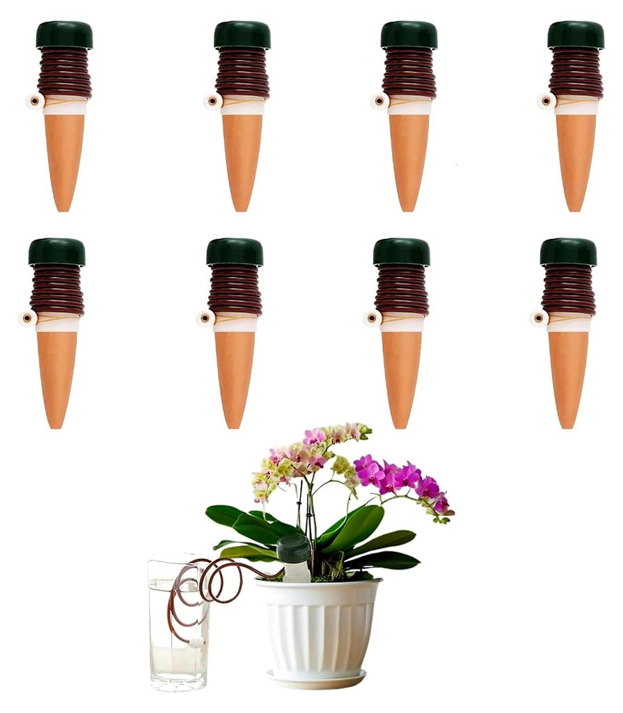 8 Stück Pflanzenbewässerung Wasserspender, Automatisches Bewässerungssystem für Zimmerpflanzen, Balkon und Garten