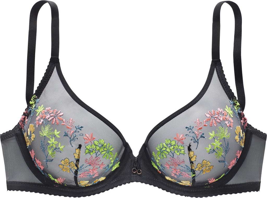 LASCANA Bügel-BH schwarz-neon Größe 85 Cup F