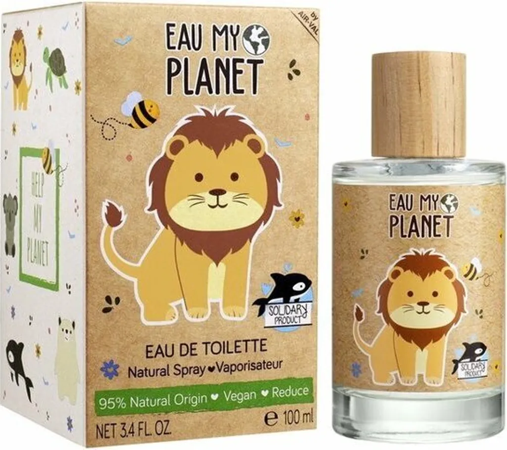 Eau de Parfum Enfant 95% Naturelle Eau My Planet - Format 100 ml Vegan