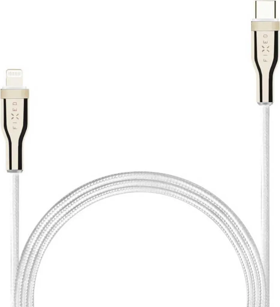 Câble USB-C vers Lightning FIXED FIXDB-CL2-WH Blanc en Nylon tressé 2m - 3