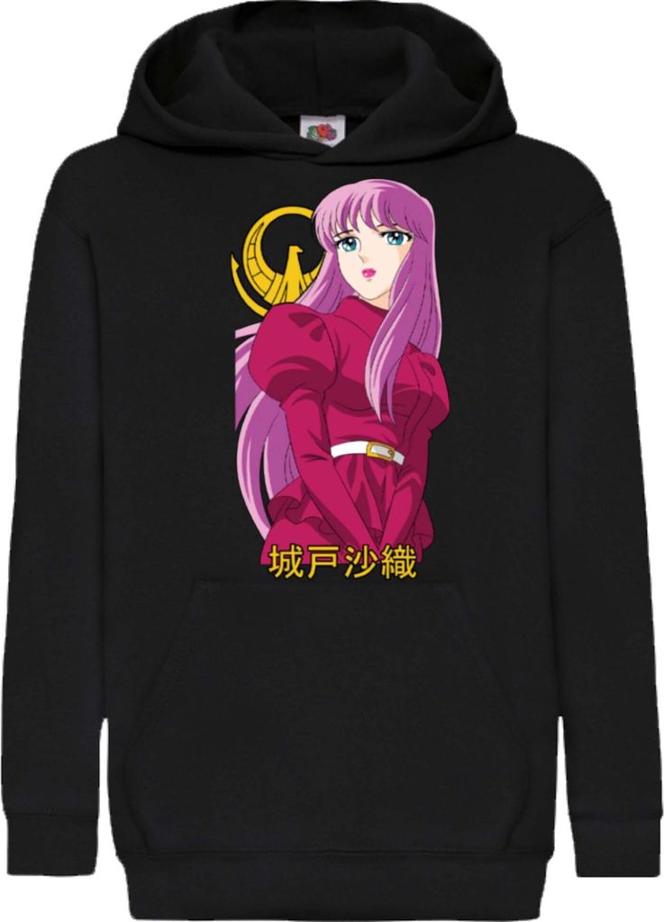 Kinder Kapuzenpullover Saint Anime Seiya Athena, 5-6 Jahr - 116 / Schwarz