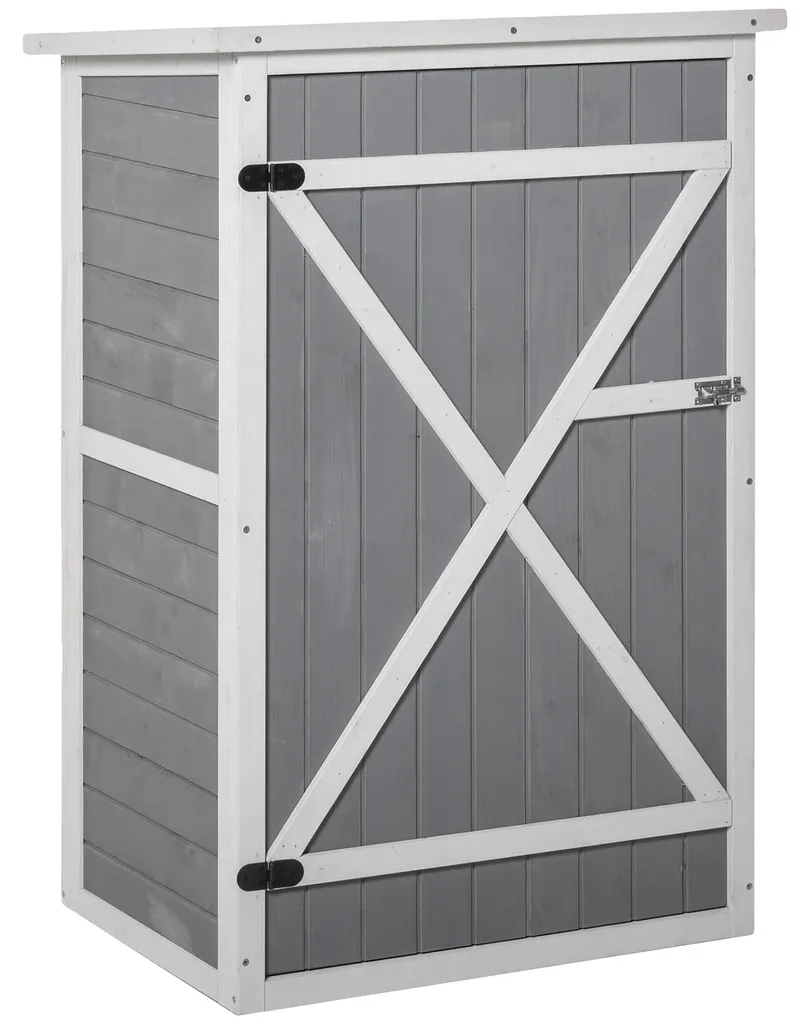 Armoire de jardin en bois étanche pour stockage extérieur 3 niveaux