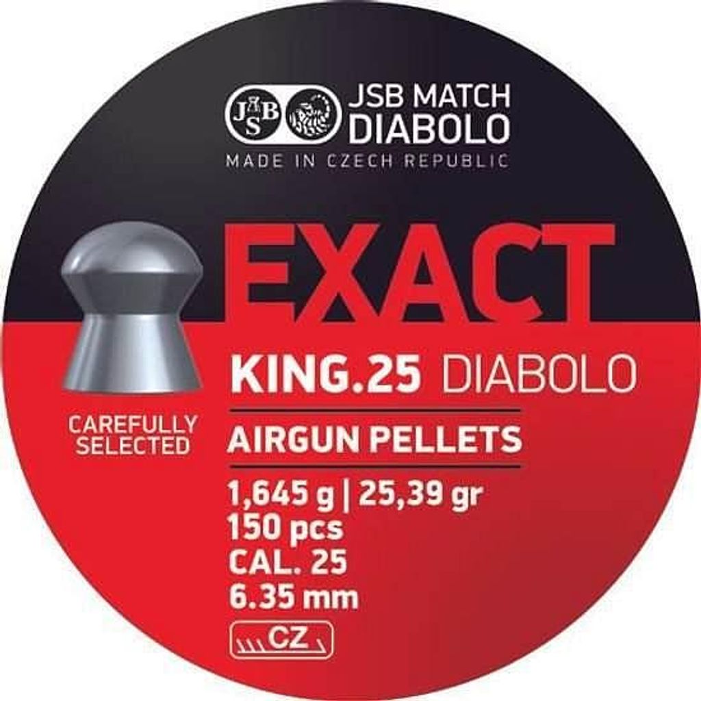 Diabolo JSB Exact King 6,35mm 150ks