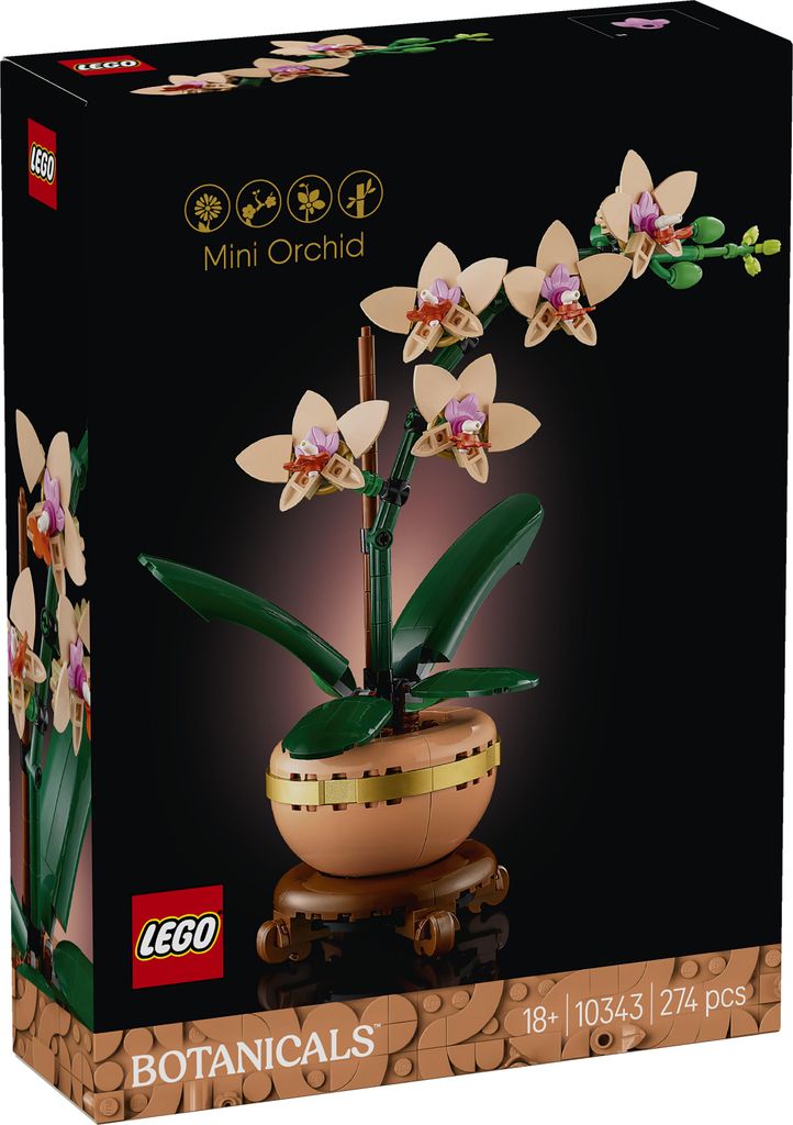 LEGO Botanicals Mini-Orchidee - Bauset für Erwachsene - Produktbild 