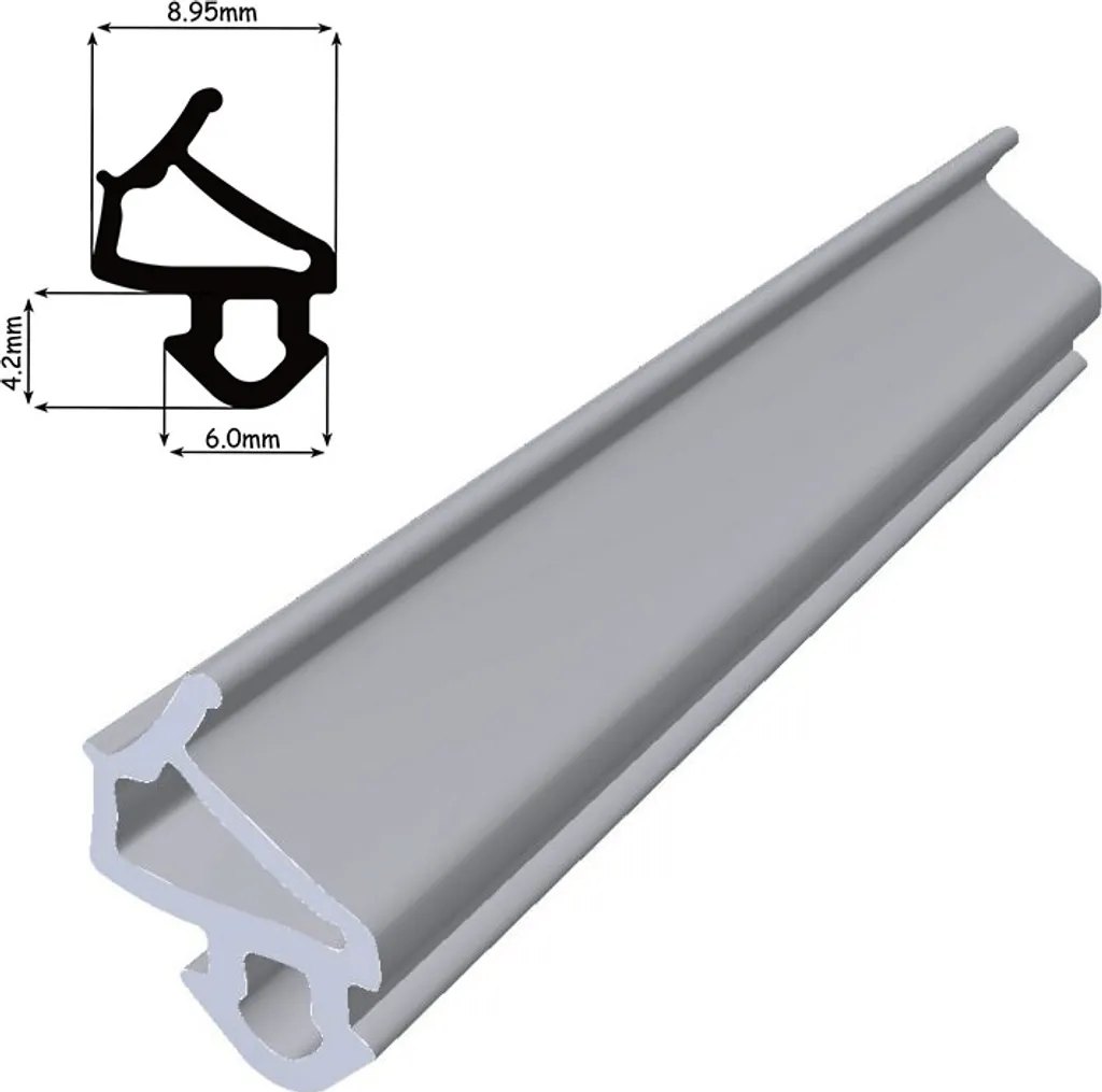Joint de fenêtre S-1127 caoutchouc gris haute résistance, bobine de 50m