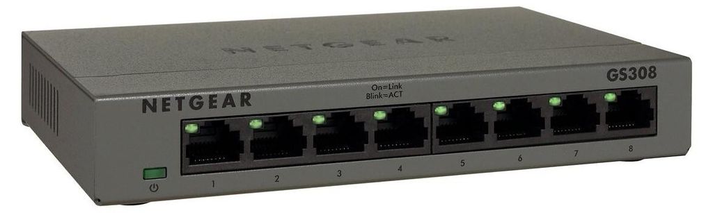 NETGEAR Switch 8x GE GS308E-400EUS Unmanaged Plus