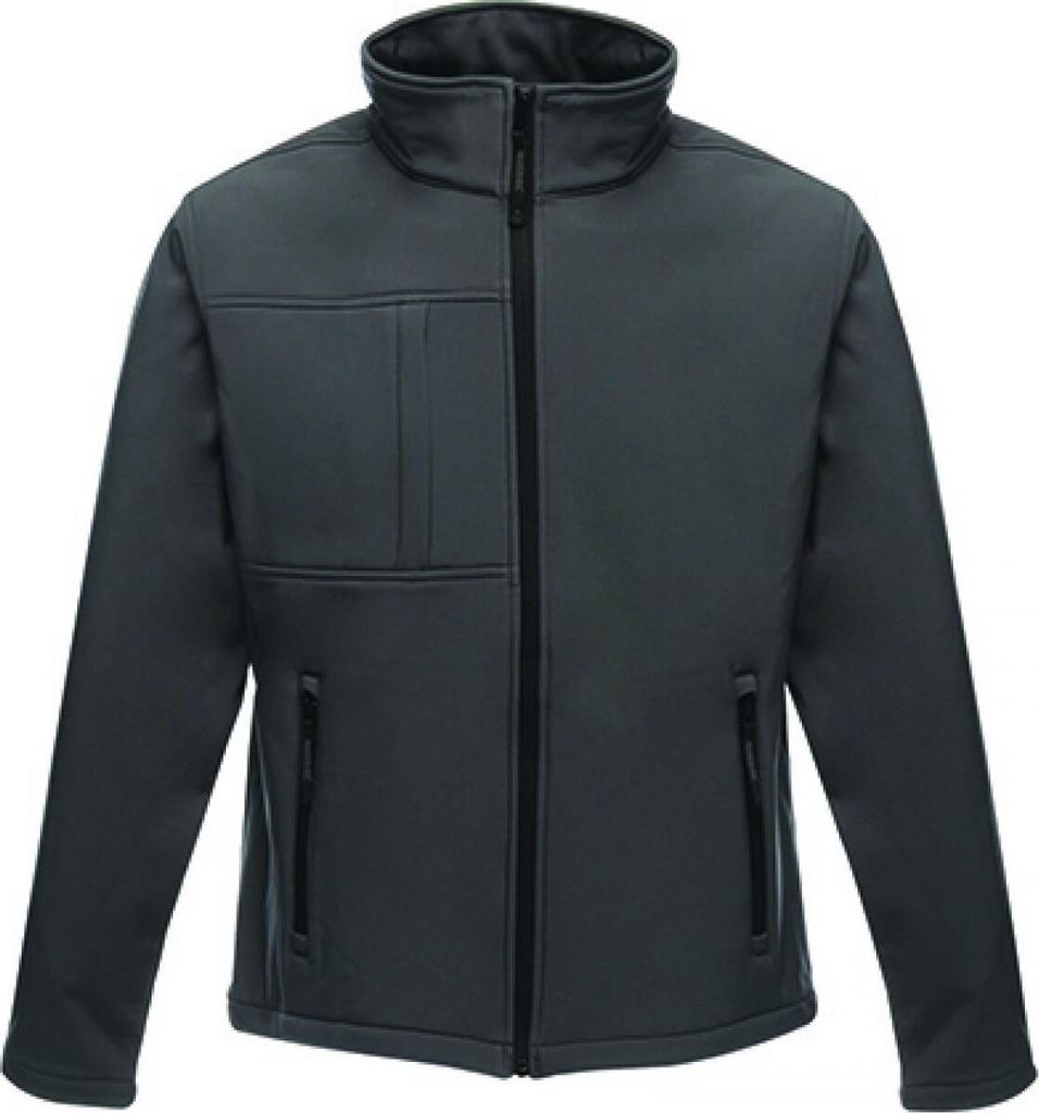 Regatta TRA688 | Herren Softshell Jacke - Octagon II - Farbe: Seal Grey (Solid)/Black - Größe: 3XL