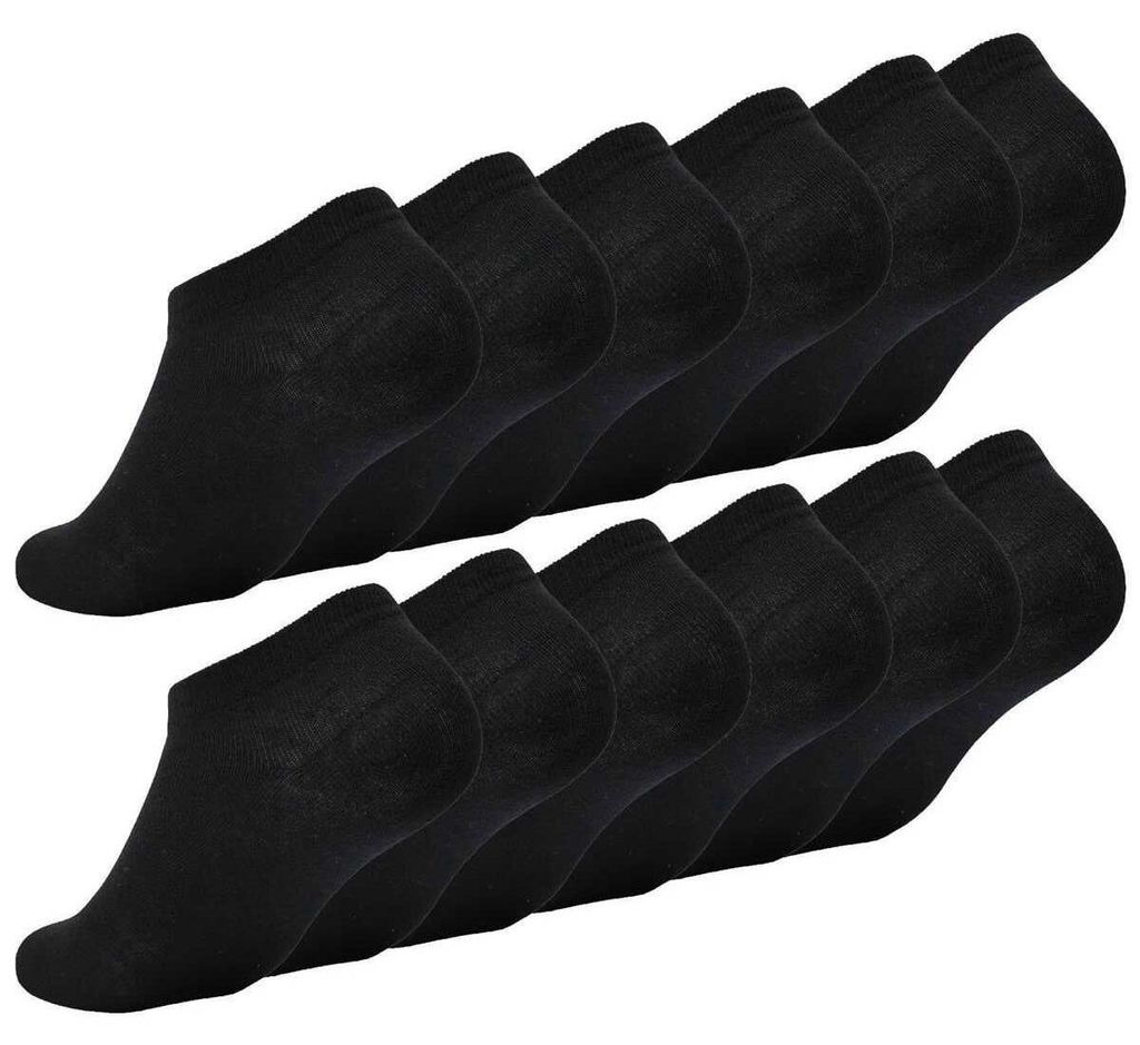 12 Paar Damen Sneaker Socken Basic Baumwolle, 12 Paar, Produktbild 