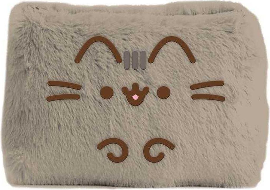 Pusheen - "Playful" Schreibmäppchen, Plüsch PM12613 (24 cm x 18 cm x 1 cm) (Beige)