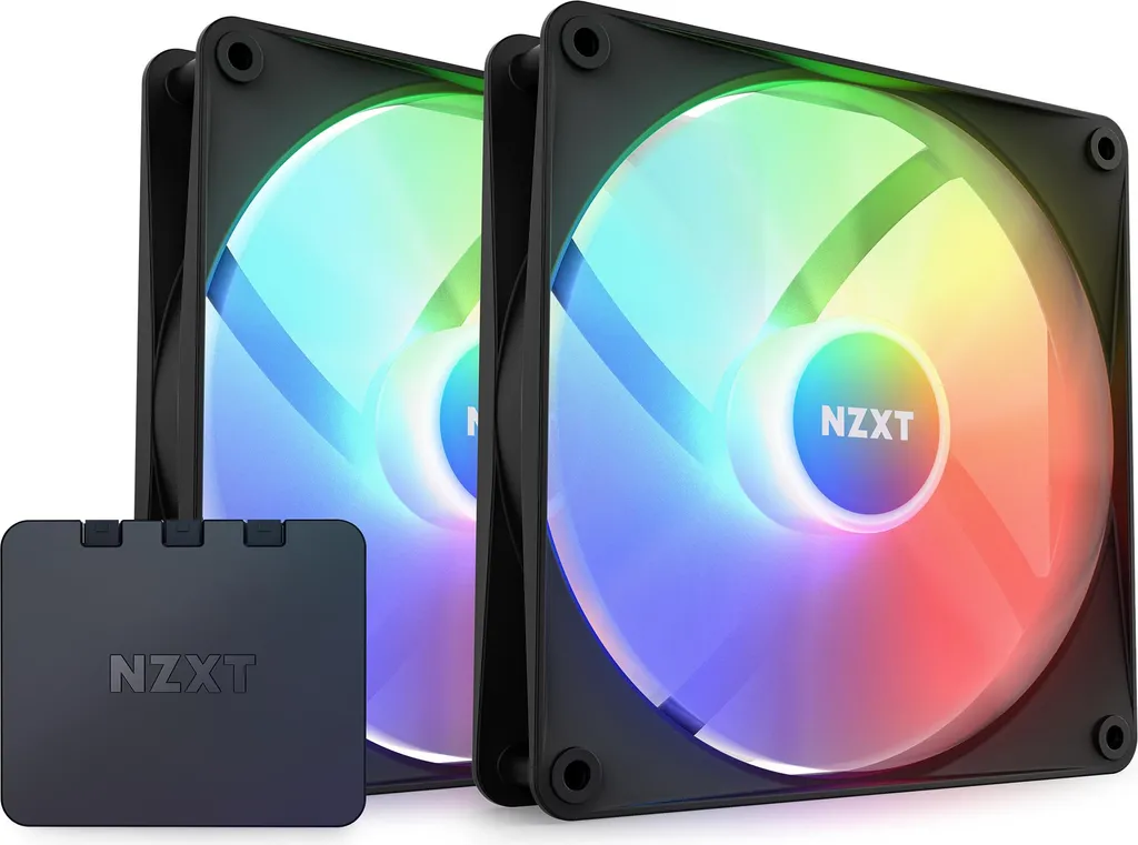 NZXT F Series F140 RGB Core - Ventola per case - 140 mm - Nero (confezione da 2)