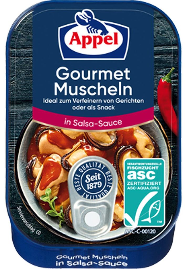 Appel Gourmet mušle v pikantní omáčce salsa k zjemnění 100g Obrázek produktu 