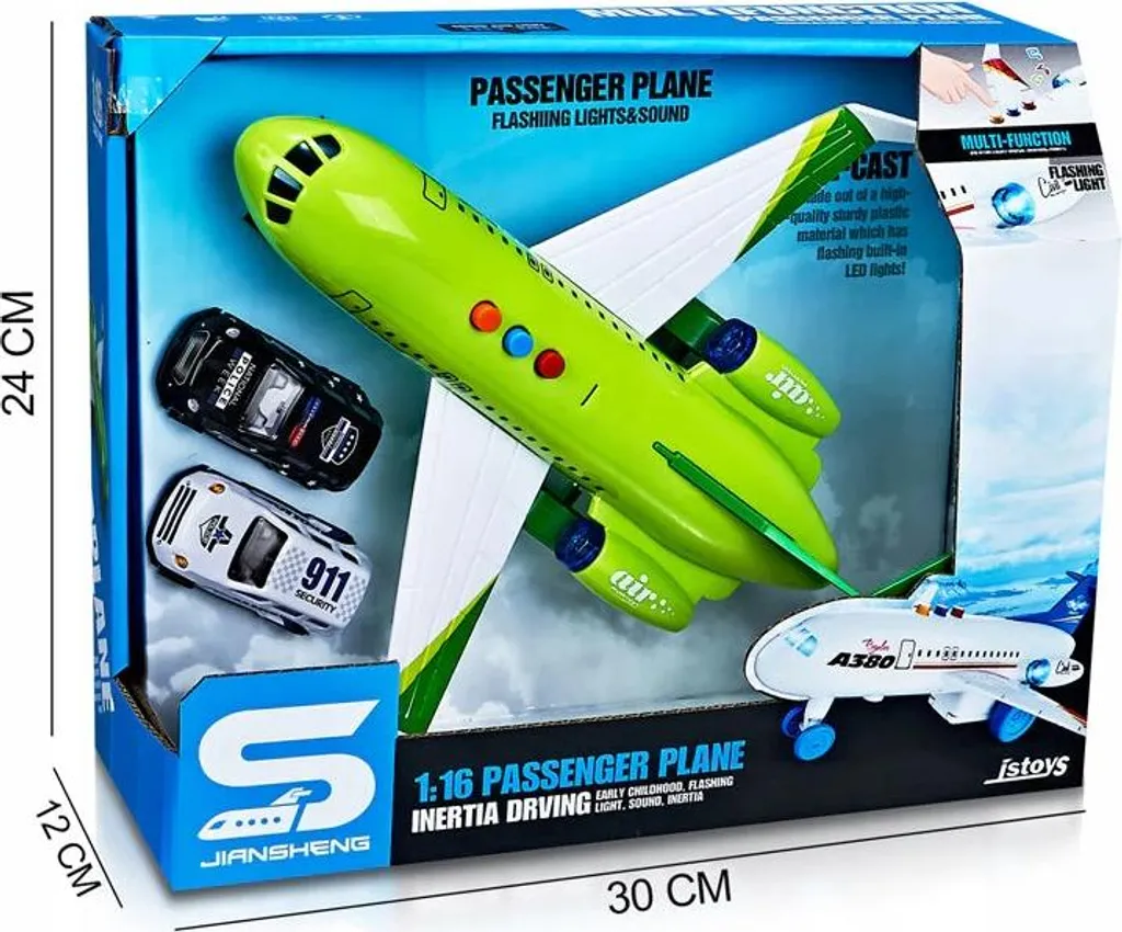 Fini l'ennui : avion interactif vert pour stimuler la créativité des petits - 4