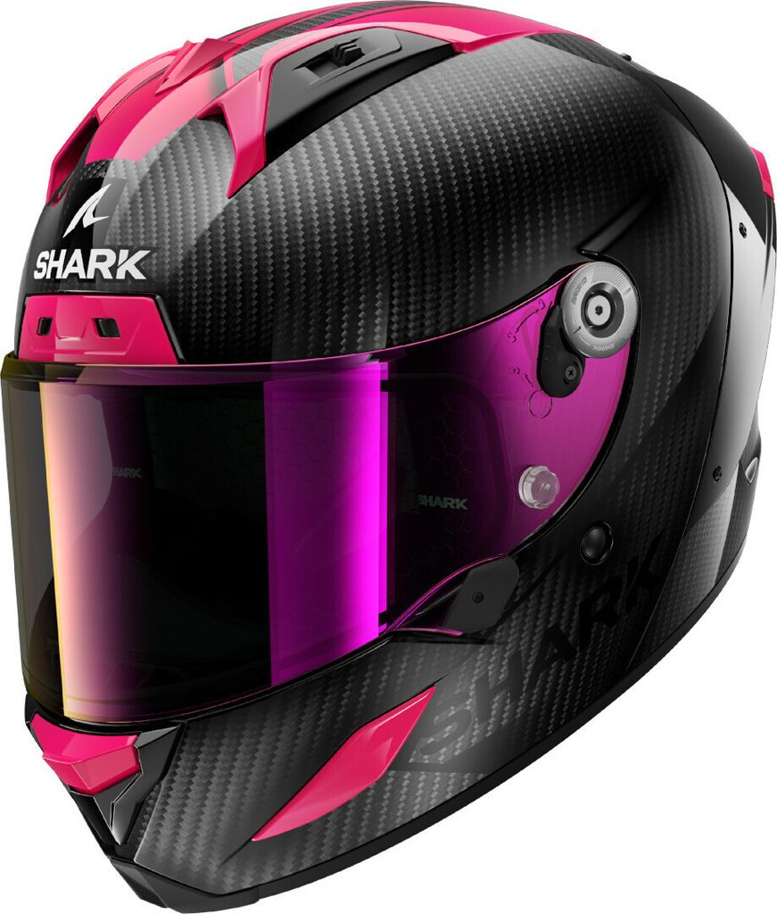 Shark Aeron Carbon Skin Helm, carbon/violett, XS