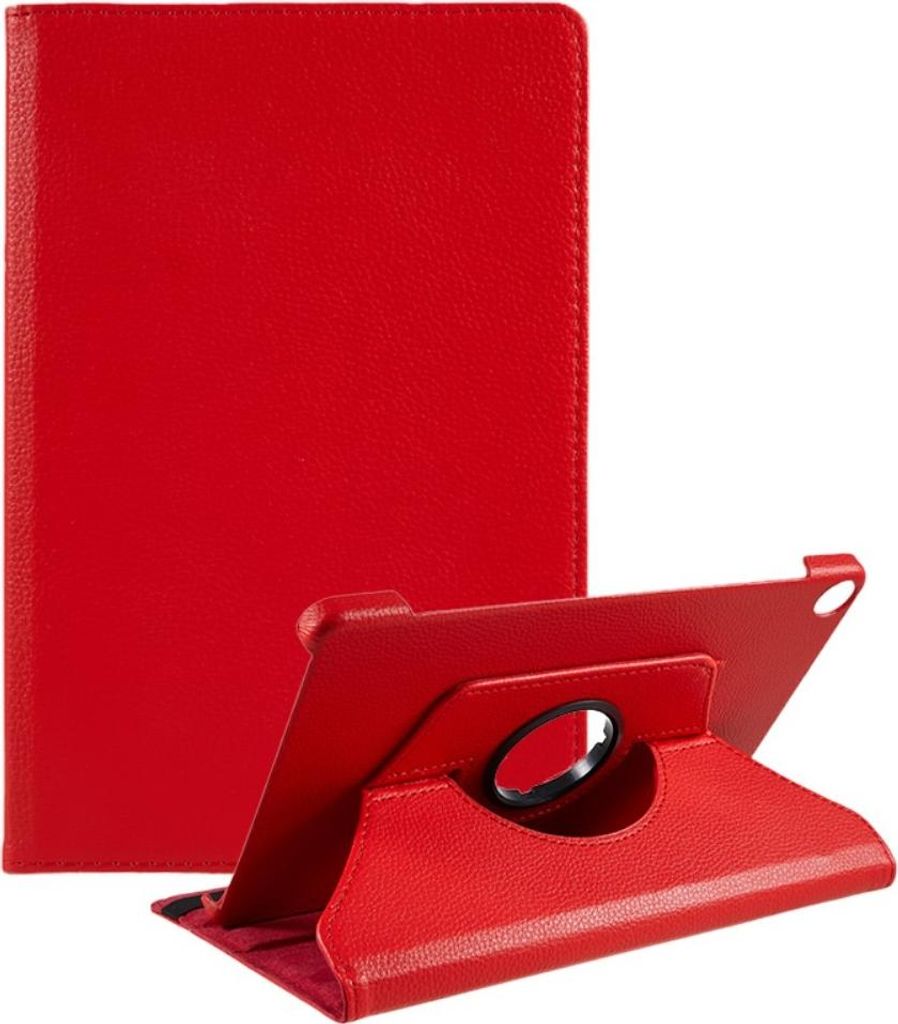 Lenovo Tab M10 Gen 3 Hülle - 360° Rotating Klapphülle - Rot Produktbild 