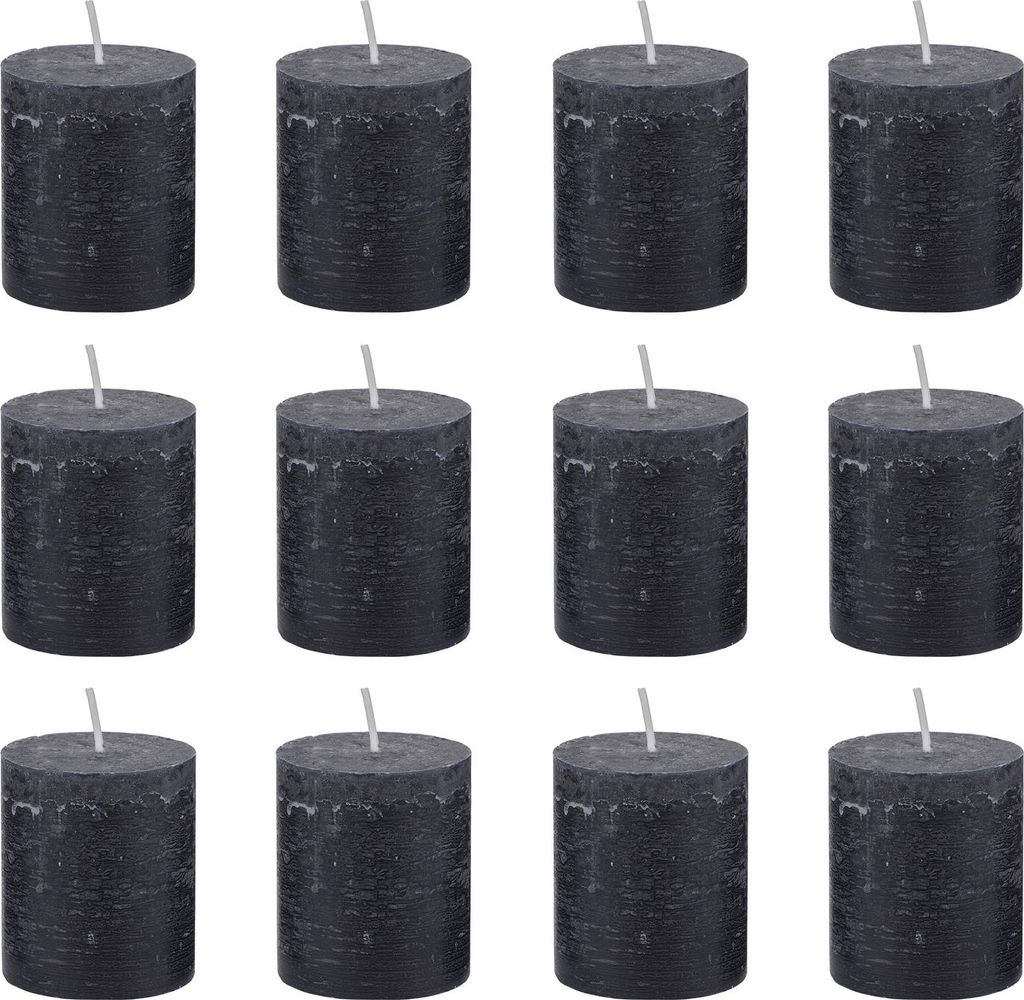 BUTLERS Stumpenkerze RUSTIC 12er-Set
