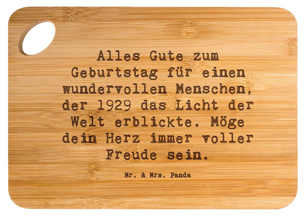 Mr. & Mrs. Panda Holzbrett Spruch 1929 Geburtstag - Transparent - Geschenk, Happy Birthday, Geburtstagsgeschenk, Hackbrett, Geburtstagsfreude, Ehru...