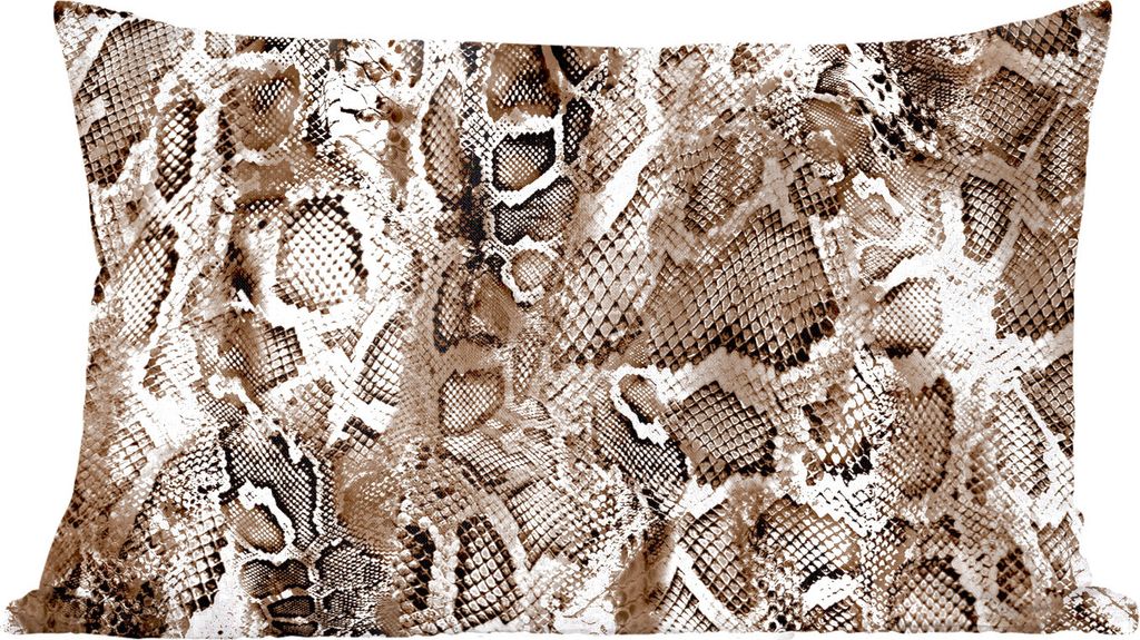 MuchoWow Zierkissen Sofakissen Wohnzimmer Dekokissen 50x30 cm Tiermuster - Formen - Braun - Wohnzimmerdekoration - Polster mit Photo