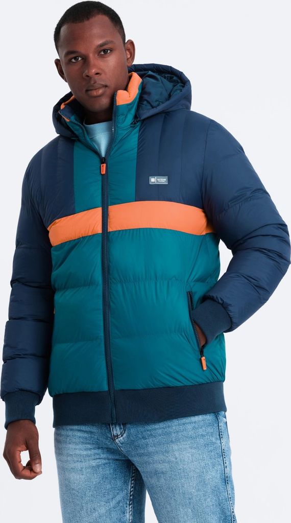 Ombre Clothing Parka für Männer Kenjo weiß L