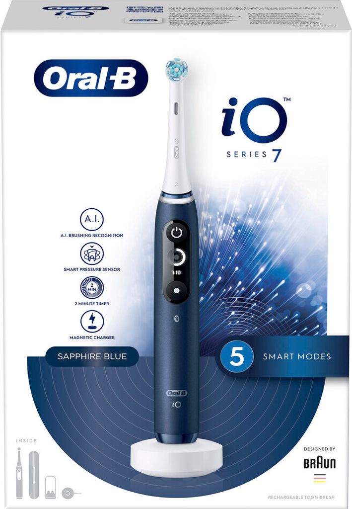 Braun iO7 Electric Toothbrush Sapphire Blue Produktbild 18